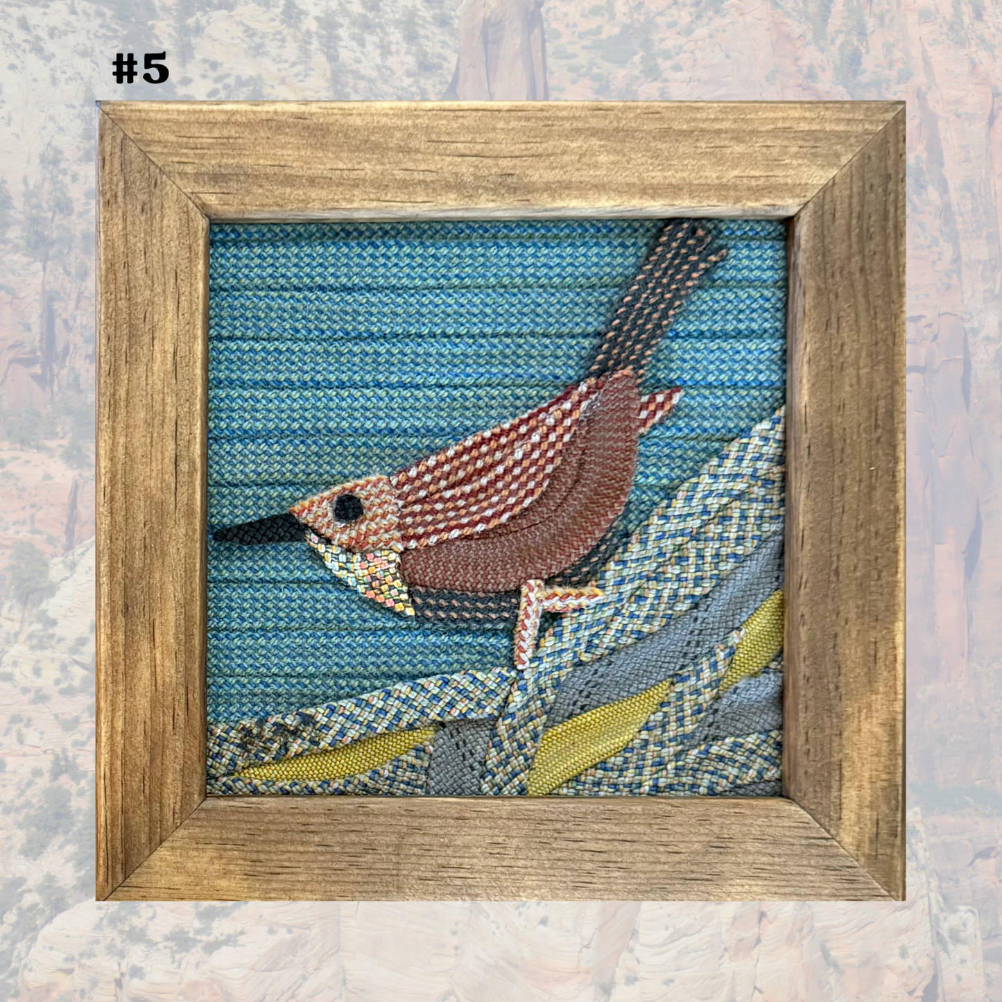 Canyon Wren Rope Art Mini