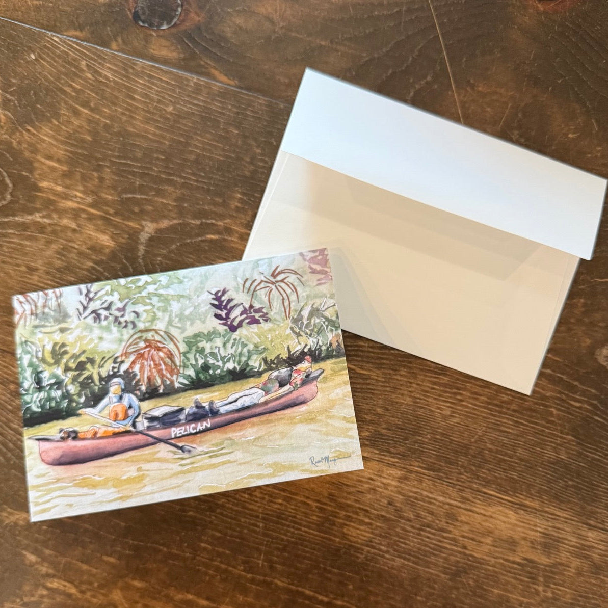 Easy Floatin' on Labyrinth Canyon Blank Greeting Card