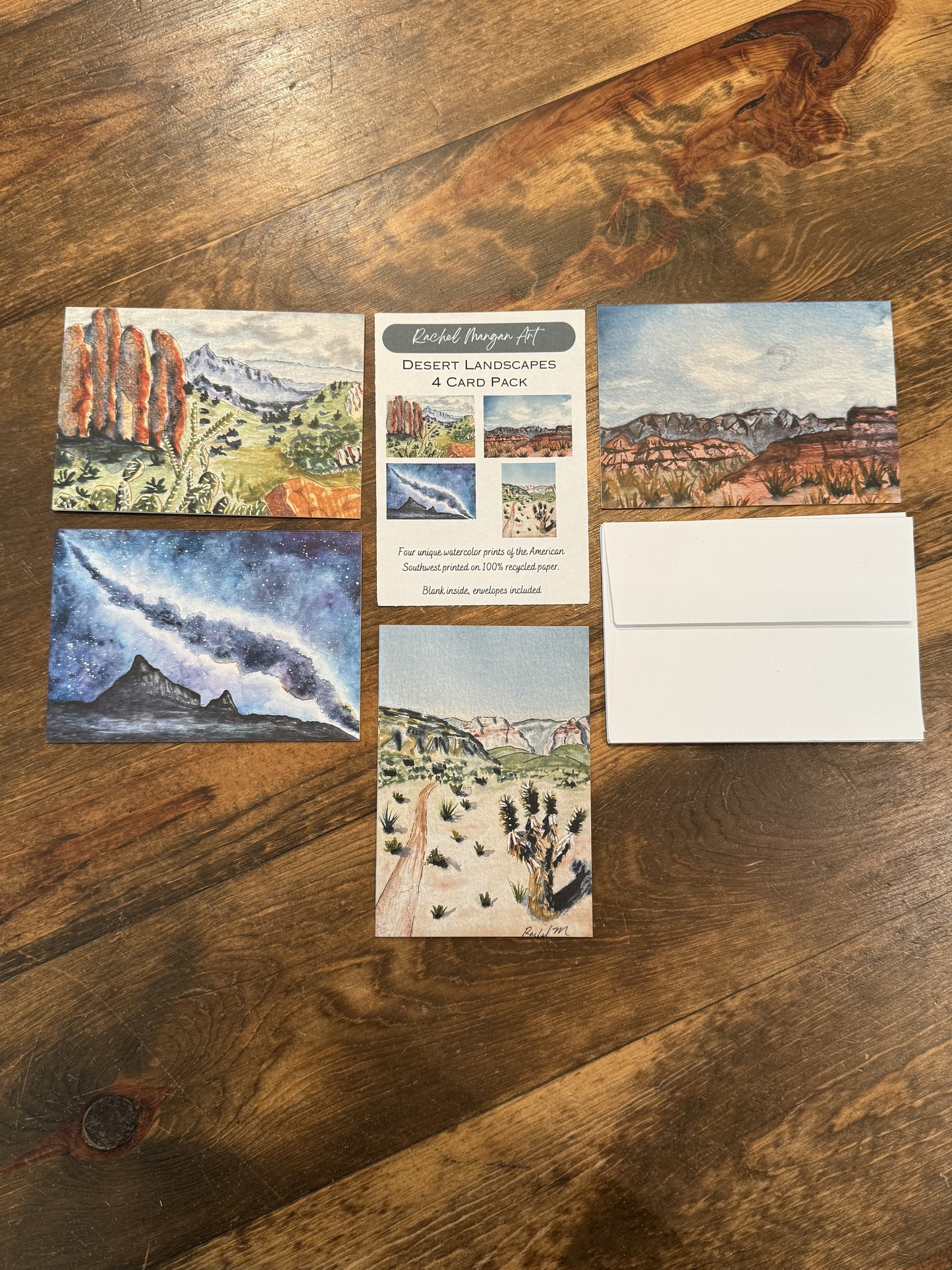 Desert Landscapes 4 Card Pack