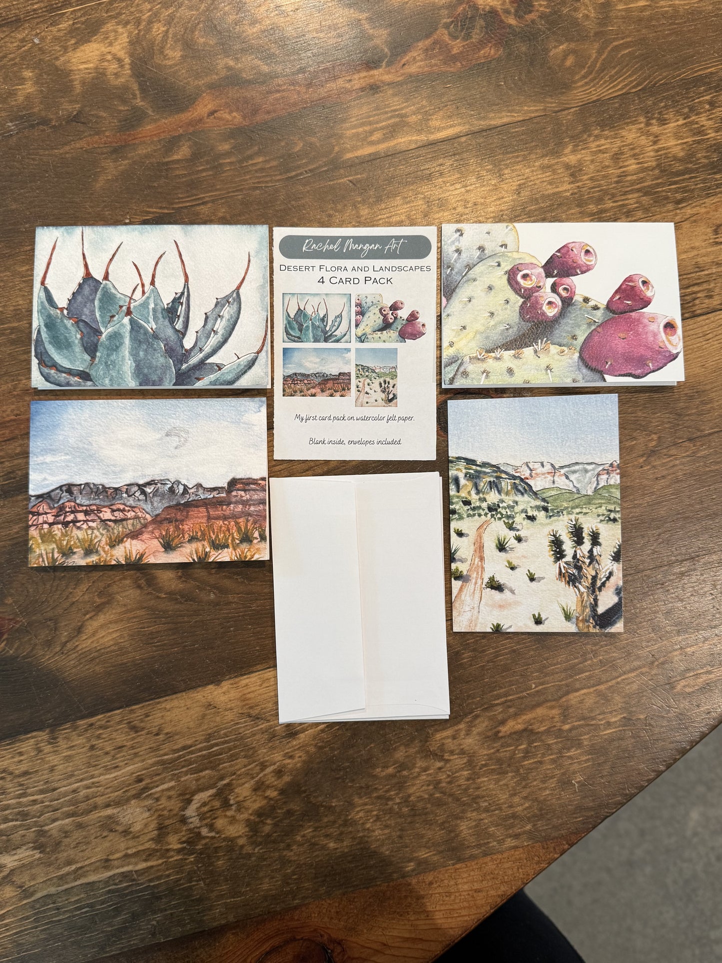 Desert Flora and Landscapes 4 Card Pack