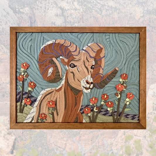 Bighorn In Globemallows