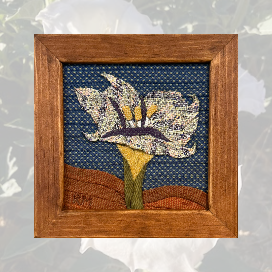 Moonflower Sacred Datura Rope Art Mini