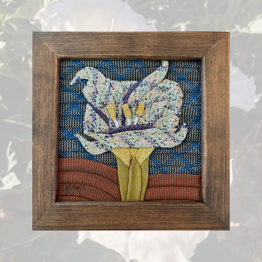 Moonflower Sacred Datura Rope Art Mini