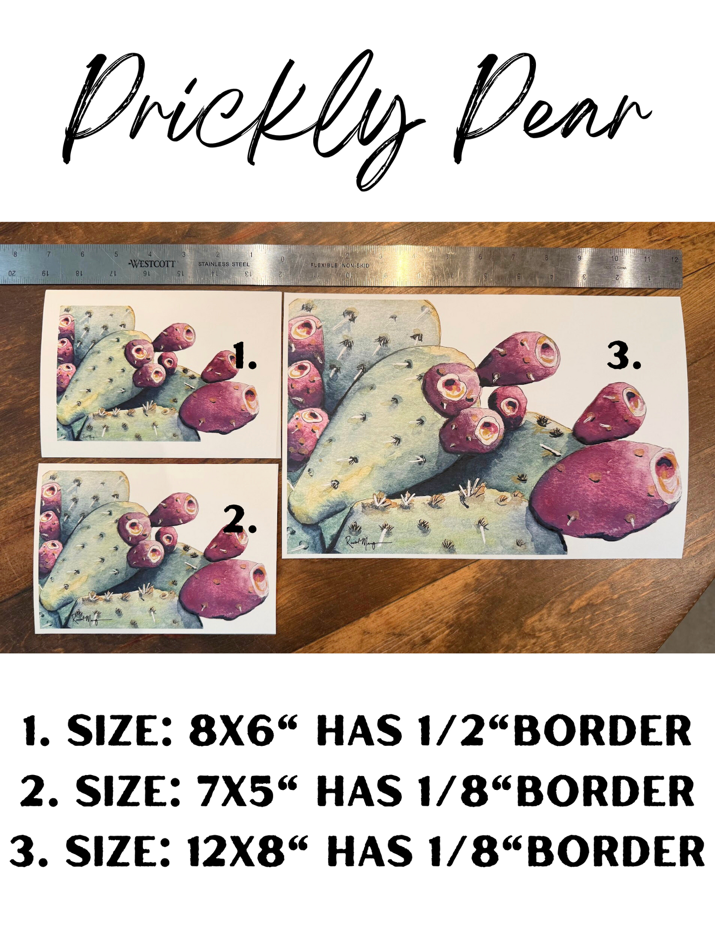 Prickly Pear Fruit Watercolor Giclee