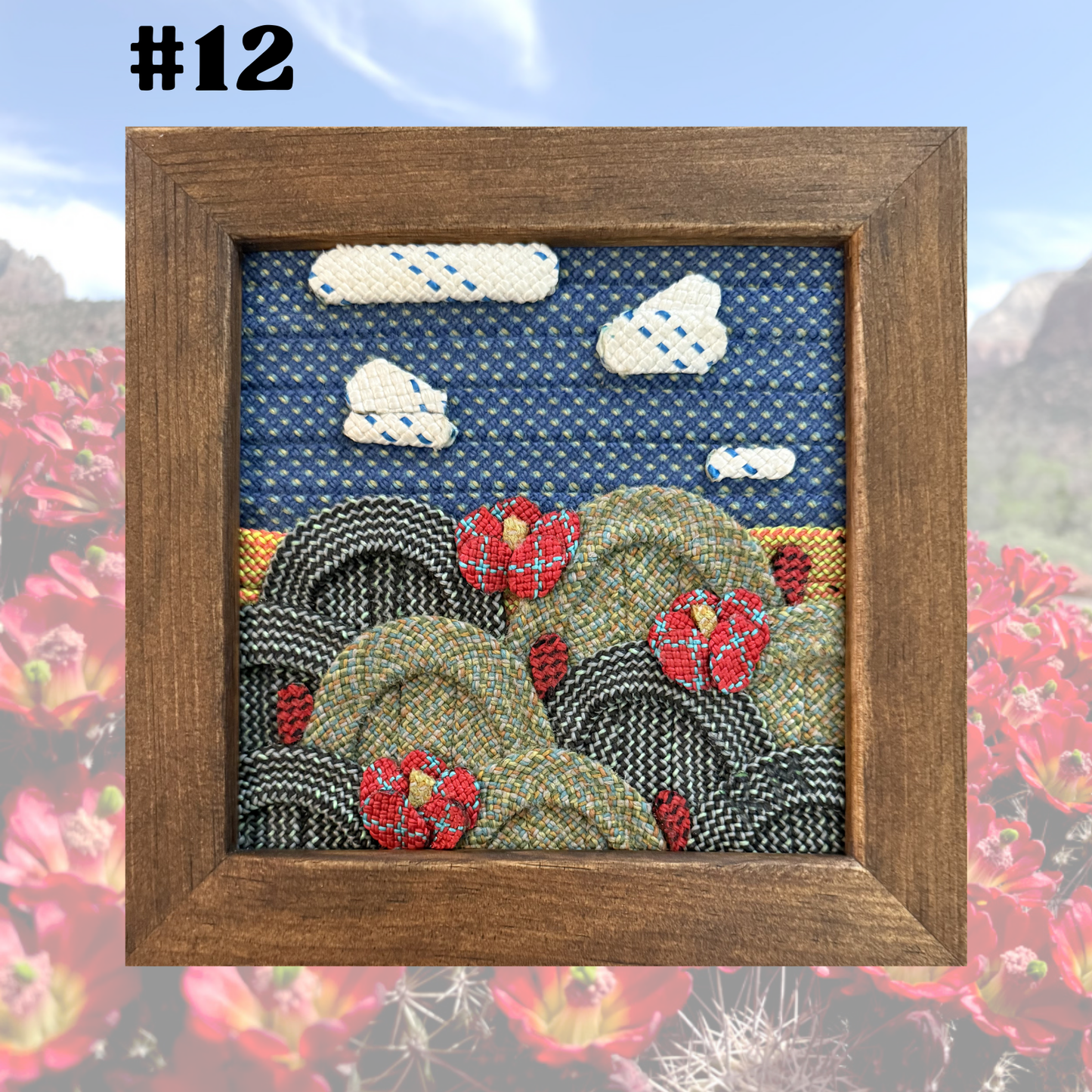 Claret Cup and Clouds Rope Art Mini