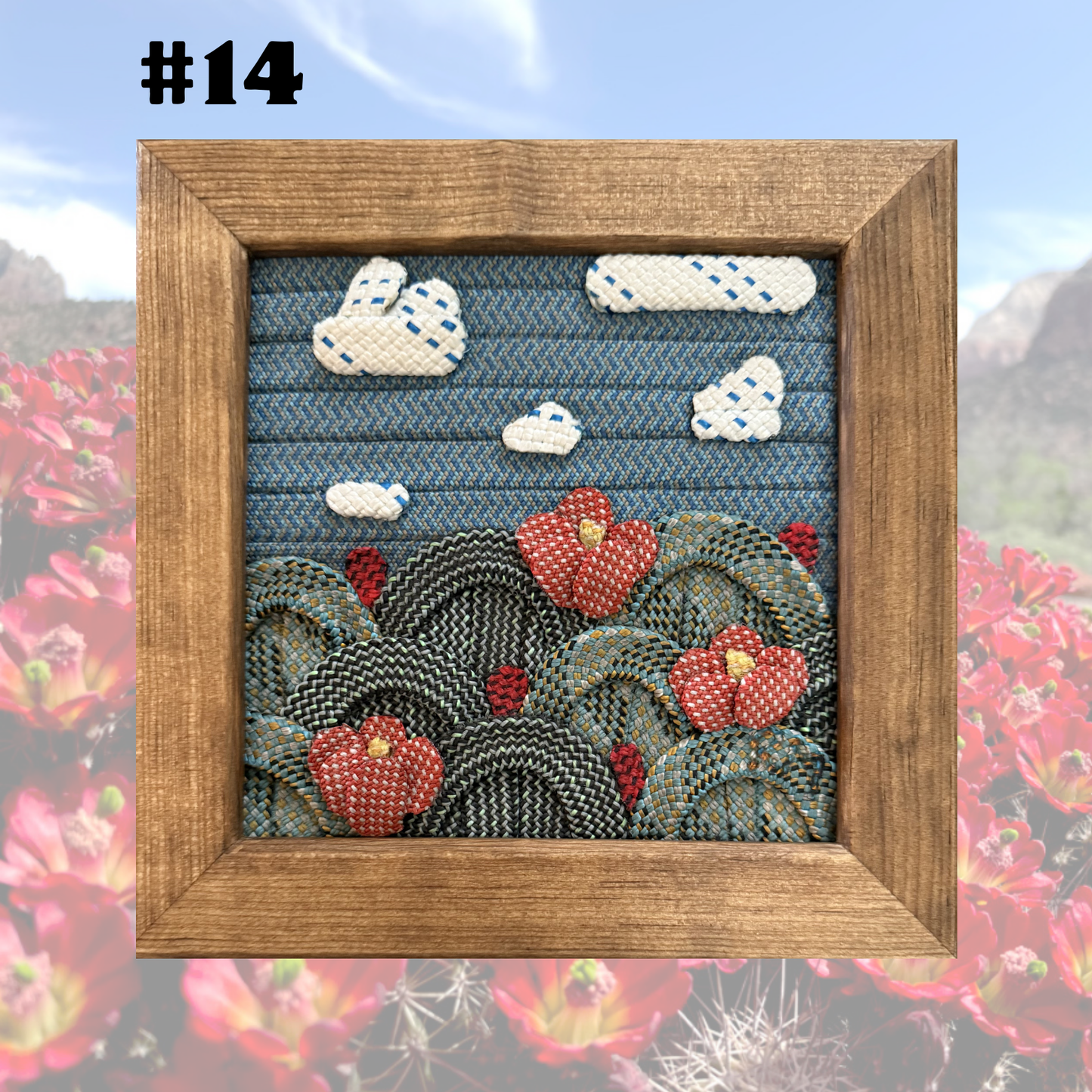 Claret Cup and Clouds Rope Art Mini