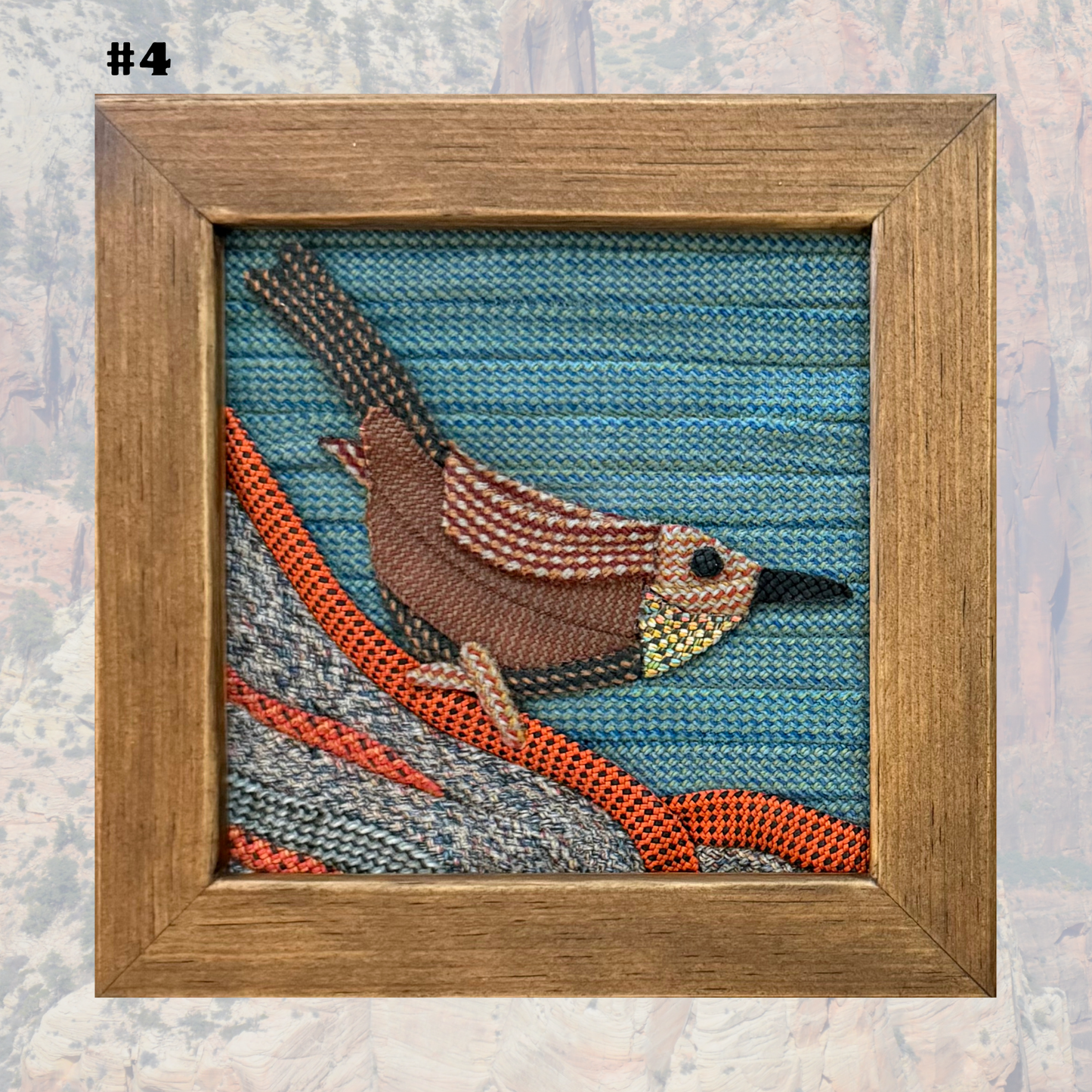 Canyon Wren Rope Art Mini
