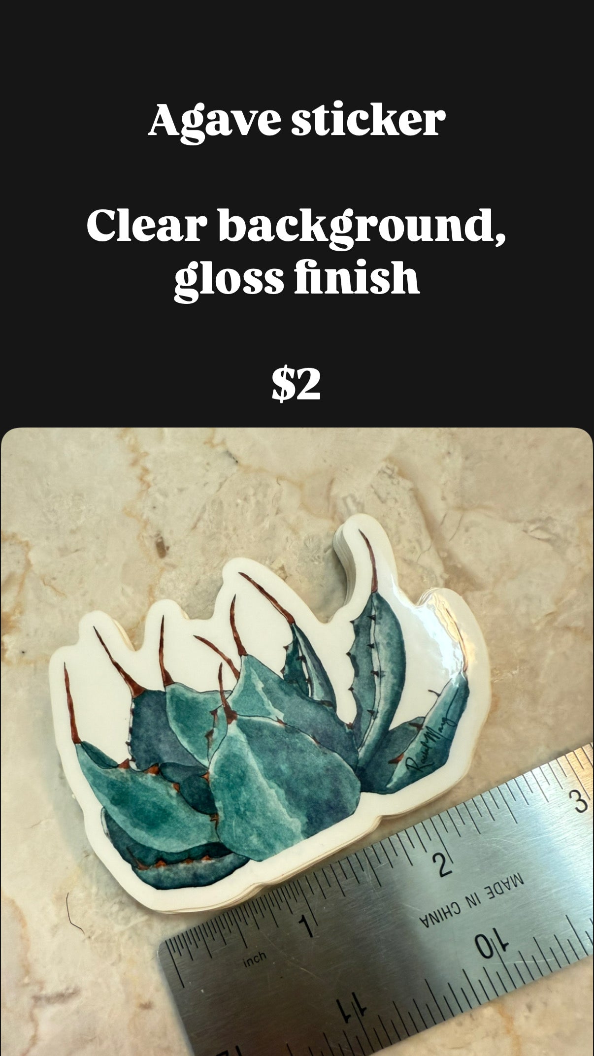 Sample Agave Stickers