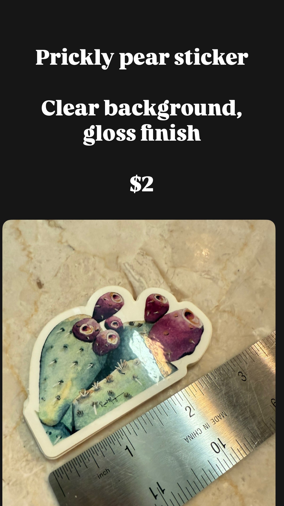 Sample Prickly Pear Stickers