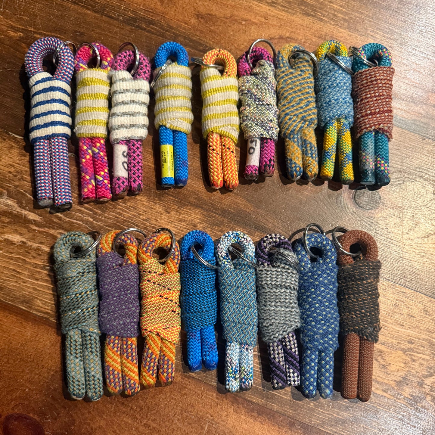 Keychains from Retired Rope
