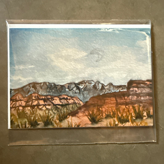 West Temple Greeting Card (Blank)