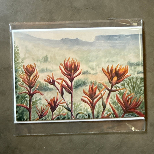 Paintbrush Greeting Card (Blank)