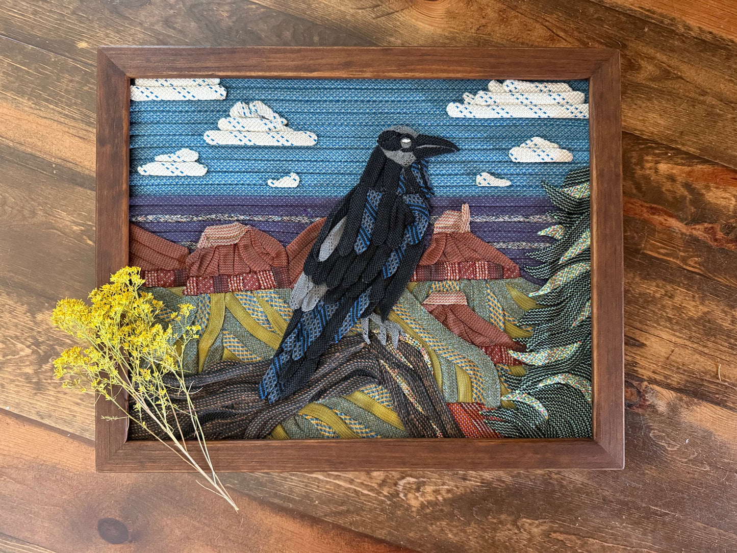 Raven in Grand Canyon Rope Art