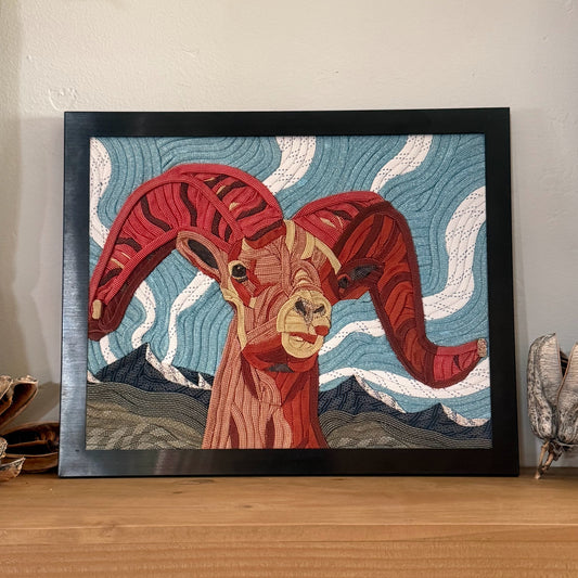 Desert Bighorn Rope Art Print