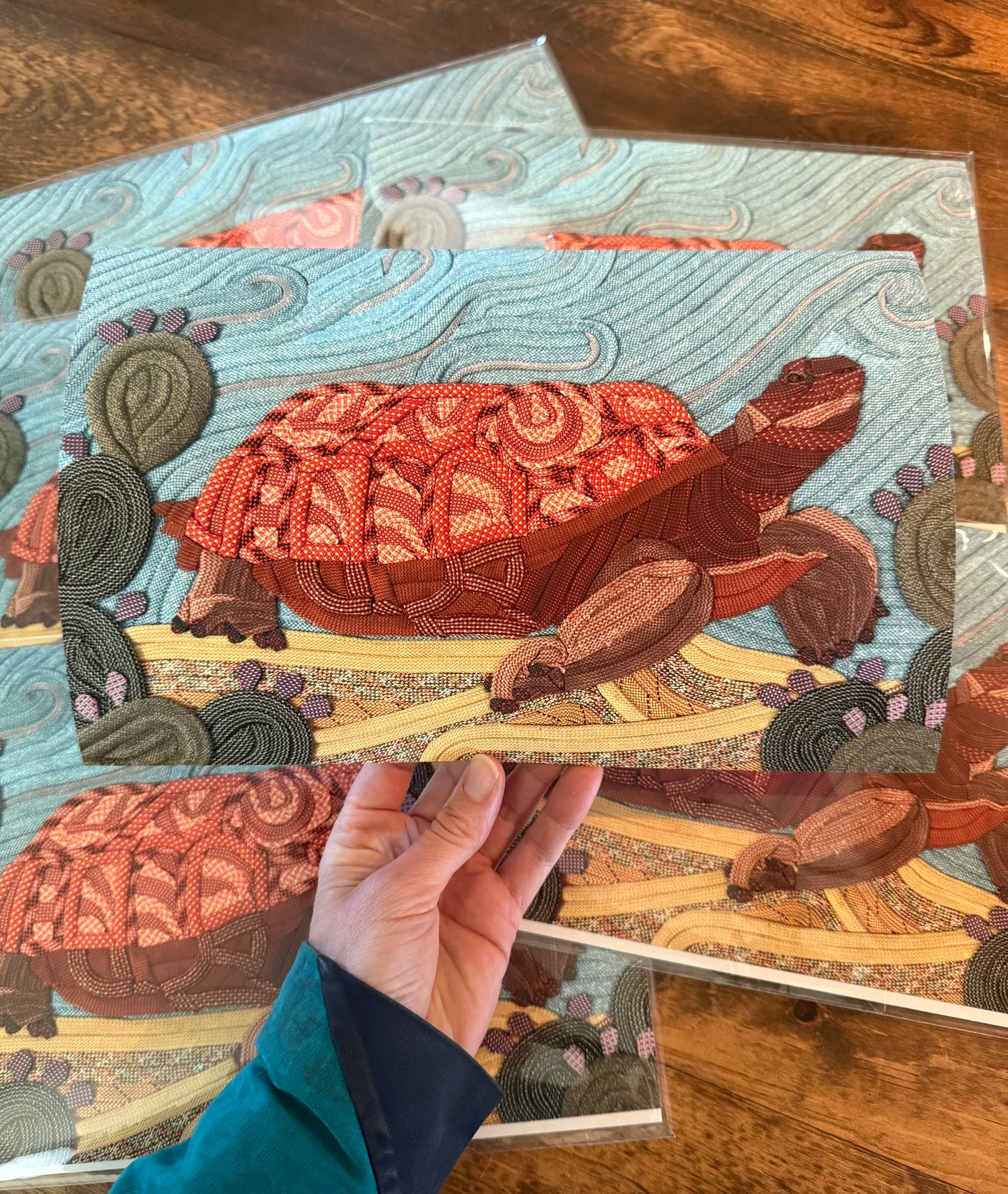 Desert Tortoise Rope Art Print