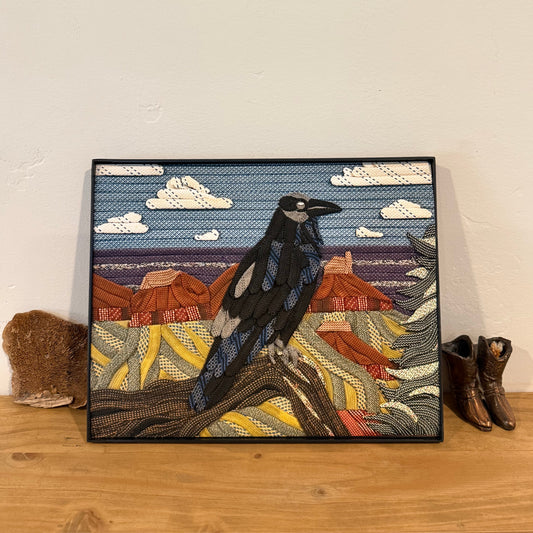 Raven in Grand Canyon Rope Art Print