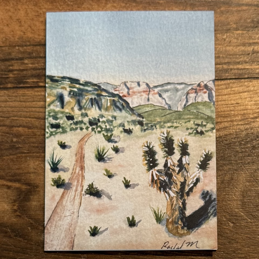 Red Rocks Greeting Card (Blank)