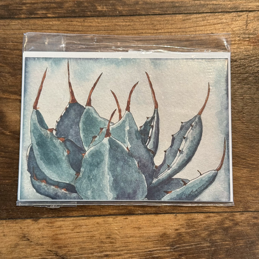 Artichoke Agave Greeting Card (Blank)