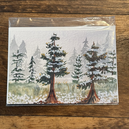 Winter Forest Greeting Card (Blank)