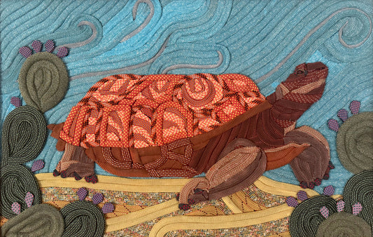 Desert Tortoise Rope Art Print