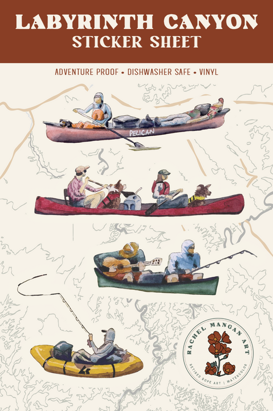Labyrinth Canyon Sticker Sheet