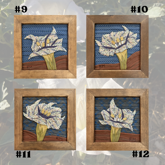 Moonflower Sacred Datura Rope Art Mini