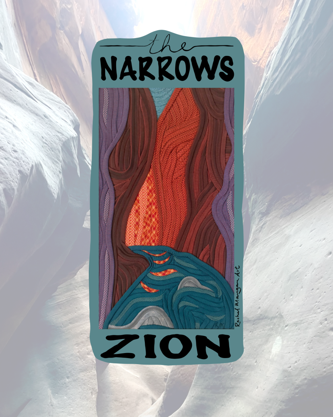 The Narrows Rope Art Sticker