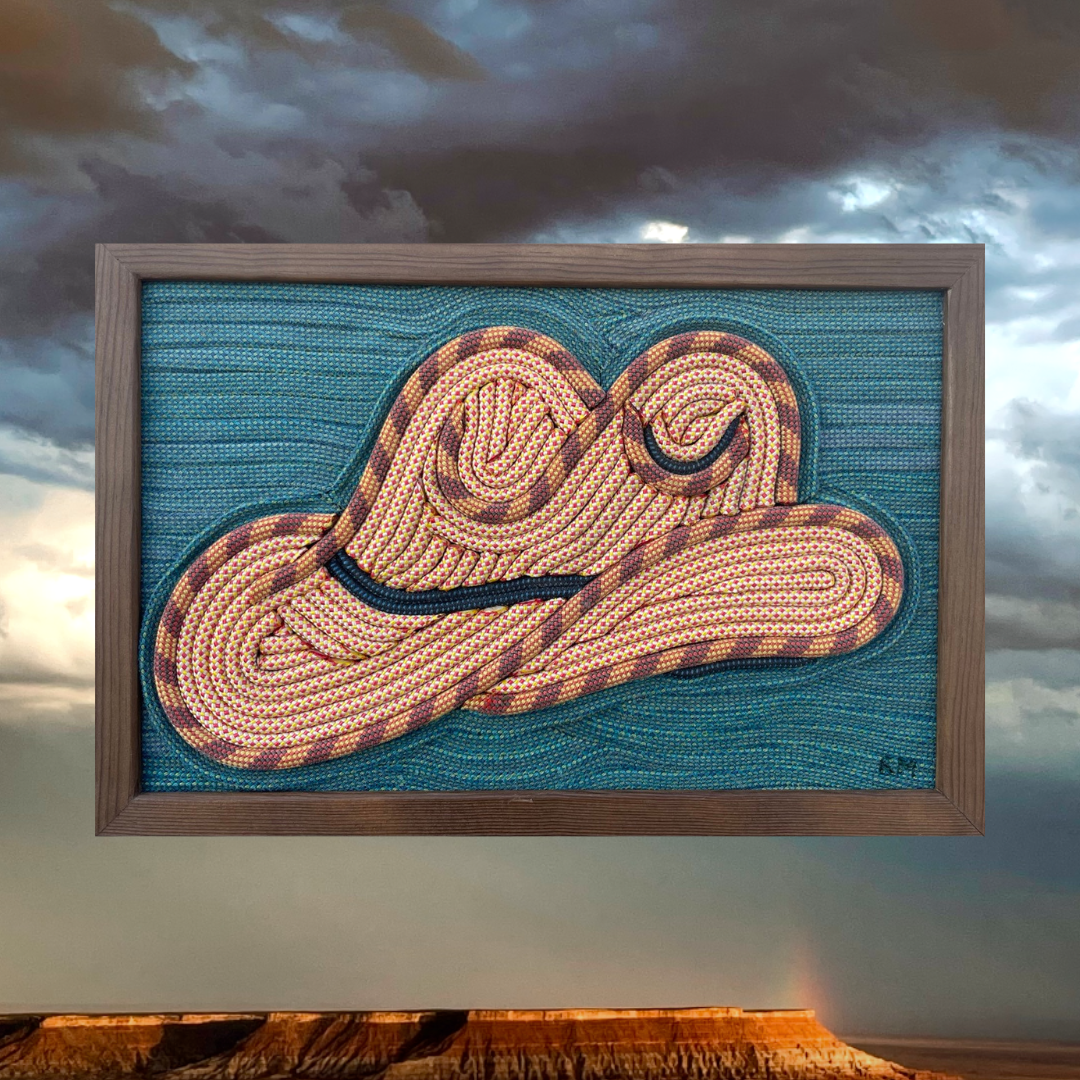 Don't Forget Your Cowboy Hat Rope Art